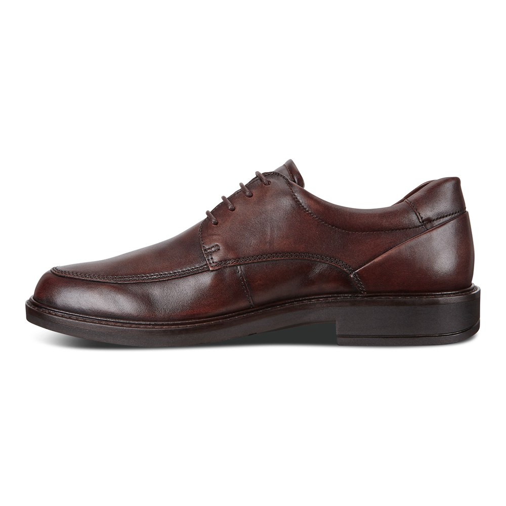 Zapatos De Vestir Hombre - ECCO Holton Apron Toe Tie - Marrom - KZB891027